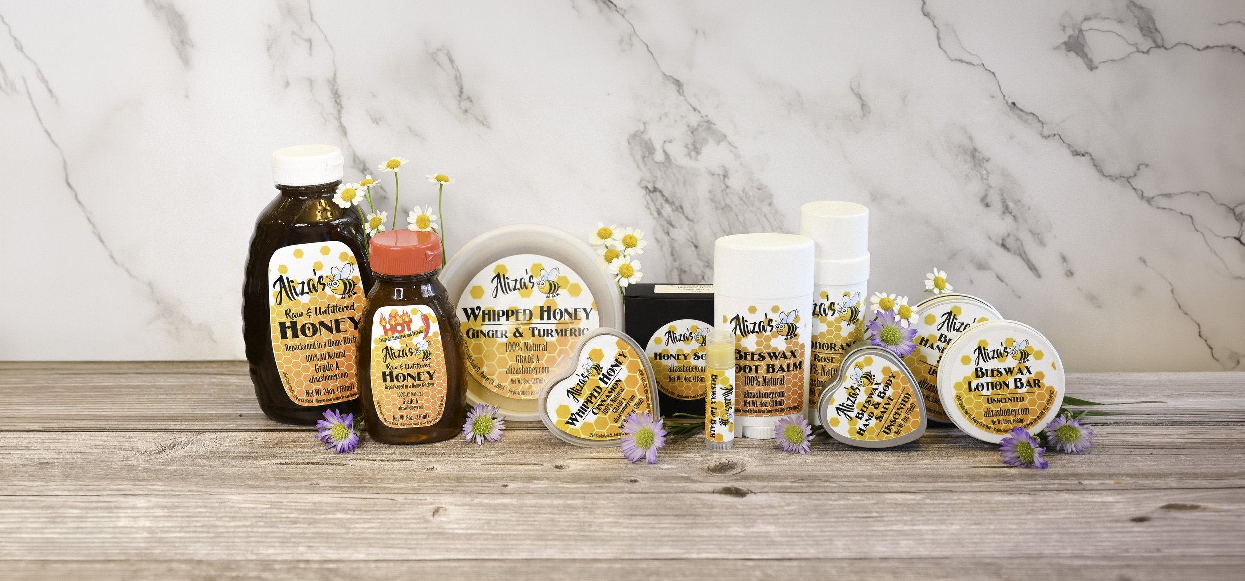 San Diego Raw Honey & beeswax skincare | Aliza's Honey